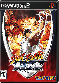 Street Fighter Alpha Anthology PAL Playstation 2  box art
